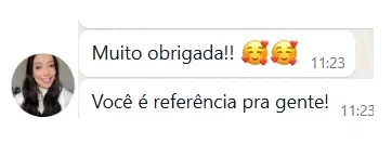 Mensagem: você é referência pra gente